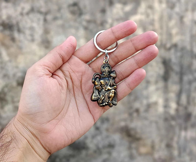 gtrp keychain-Hindu Lord Bajrangbali Hanuman idol Monkey God of Devotion Key Chain