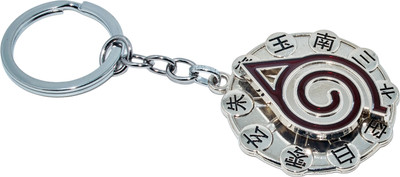 Techpro Premium Anti-Rust Naruto Revolving Metallic Action Figure for Bike and Cars Key Chain
