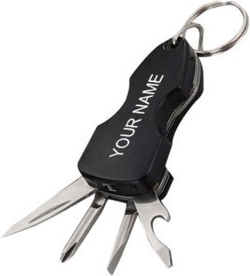 SMKT Military Key Chain | Mini Army Toolkit | Knife, Screwdriver, Torch, Keychain Key Chain