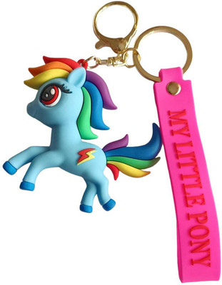 NICELIFE COLLECTIONS Keychains Blue Unicorn high quality 3D pvc charm keychain Key Chain