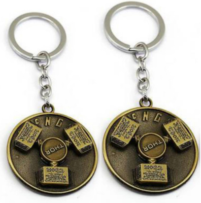 Jainsburys Combo of Thor hammer Rotating keychain & Best Quality Keychain Key Chain