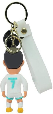 gtrp White Ronaldo 3D Rubber With Long Ribbon 03-New300 Key Chain