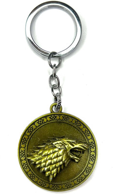 FLAMBE New Games Of Thrones Stark Rotating Golden Key Chain