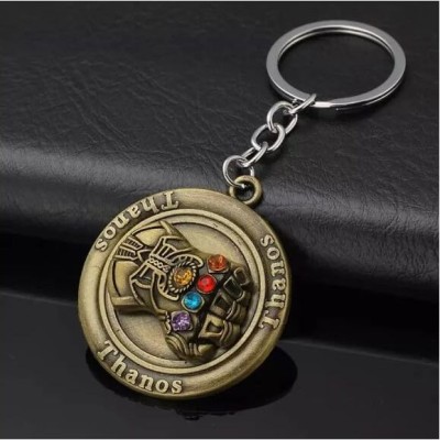 Mr. Auen Metal Fidget Thanos Spinner Keychain Keychain with Key Ring for Men & Women Key Chain