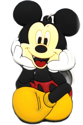 neoinsta shopping Small size Mickey mouse 3D pvc or rubber keychain with flat surface multicolor Key Chain