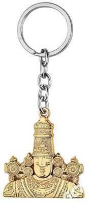 MISMIL Two Side design Tirupati Balaji | Lord Venkateswara Shine Gold Key Chain