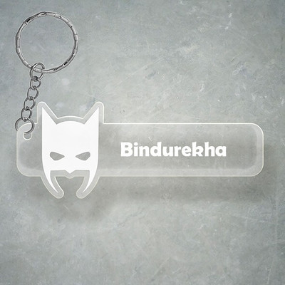 SY Gifts D2 Batman Keychain With Bindurekha Name Key Chain