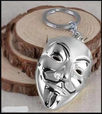 WOJJOY Money Heist & V for Vendetta Face Mask Metal Key Chain