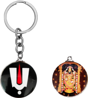 Shiv Jagdamba Tirupati Balaji Idol God Idols for Gifting Crystal Keychain ShivKey2024225 Key Chain