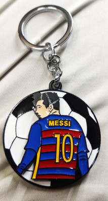 mik FOOTBALL PLAYER MESSI PREMIUM METAL 360 DEGREE ROTATE Key Chain