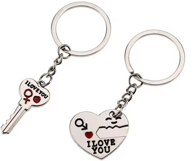 M Men Style Valentine Day Gift I Love Love You Heart And Key Couple Keychain Skey202481 Key Chain