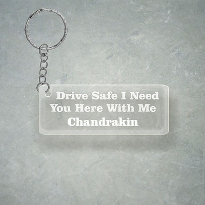 SY Gifts Drive SafeDesign With Chandrakin Name Key Chain