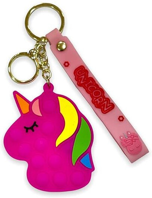 Augen Cute Pop It Coin Purse Pouch Key Ring Anti-Rust (Pack of 1) Key Chain