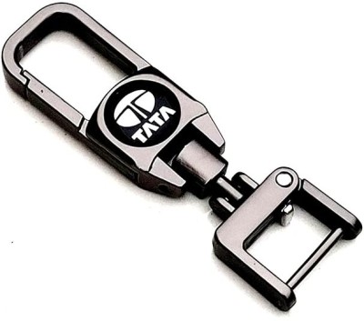 Mistazzo Tata Metal Hook Keyring For Nexon, Punch, Tiago, Harrier, Tigor Curvv and Altroz Key Chain