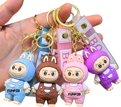 Funfob Labubu Keychain For Kids ,Adults (Labubu Boom Strap Random) Key Chain