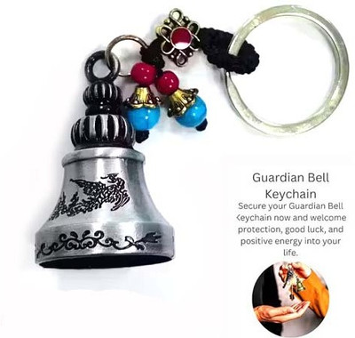 ShopTop Grey Thread Guardian Bell Keychain for men and women Key Chain