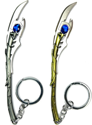FLAMBE Marvel Avenger's Loki Scepter Weapon Keychain Pack of 2 Key Chain