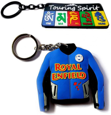 ShopTop Good quality combo Royal Enfield jacket and Square Ladakh keyring Key Chain