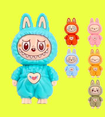 FlyTouch Cute Labubu Expression Keychain for Gift, Travel, and Decorative Use Key Chain