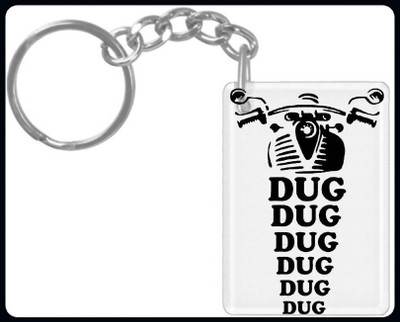 hamsa print world Keychain HPW1078 k927Dug, Bike RideT927 Key Chain