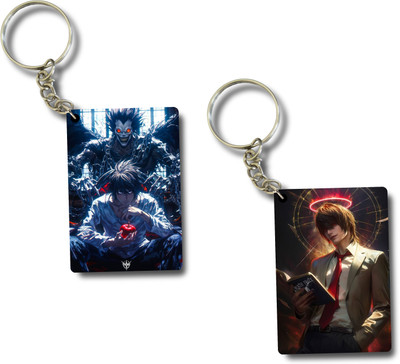 Dynamo Premium (set of 2)DEATHNOTE print keychain best for car, scotty, bike, keyholder Key Chain