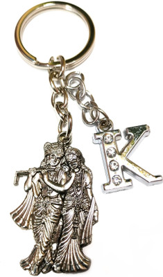 Meeko.com Radha Krishna with K Letter Key Chain 01dk Key Chain
