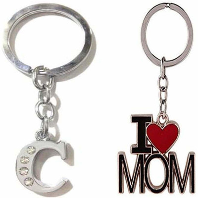 Newview Alphabet C & I Love Mom Key Chain Key Chain