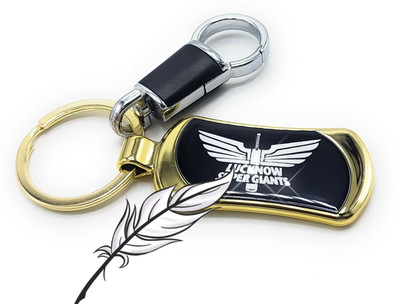 Jdp Novelty Premium Quality Metal Keychain with Hook. For Boys/Girls.(Cricket)Lucknow Key Chain