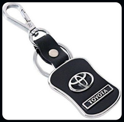 gtrp Keychain-Toyota Car Logo Full Metal Black Locking Key Chain Key Chain