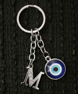 ShopTop Alphabet M with evil eye for all bike and scooters keyring Key Chain