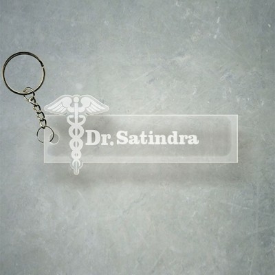 SY Gifts Doctor Logo Desigh With Satindra Name Key Chain