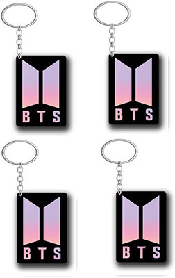 Convay C6 BTS Army Logo Rectangle Shape KeyChain SET 4 Key Chain