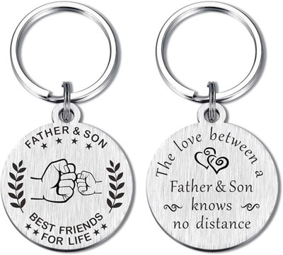 M Men Style Father And Son Daughter Keychain Best Friend for Life Key Chains SKey2024105 Key Chain