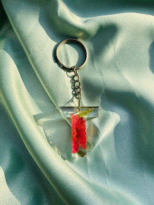 crafcan Real Flowers Resin Keychain For Your Loved Once | Pack of 1 Key Chain