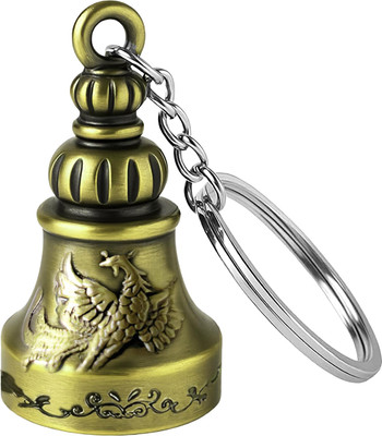 STORITE Traditional Bell Charm Keychain – Ethnic Style with Winged Bird Key Chain
