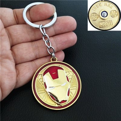 HappierYou Avenger Super Hero Ironman Keychain | 360 Degree Rotating Iron Man Keychain Key Chain