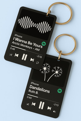 tradewithmj Sound Wave Graphic Key Chain Pack Of 2 Key Chain