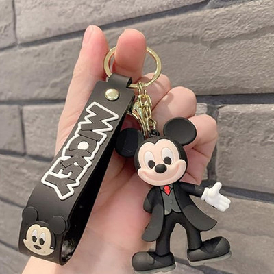 Hespa Cute 3D Rubber Anime Keychain for Girls Boys Car Bike Key Rings Gift Key Chain