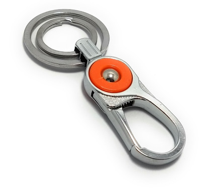 High Choice Antique Stylish Hook Locking with Double Keyring Metal Key Chain