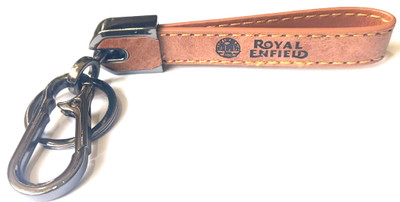 ROYAL ENFIELD Catchy Premium Leather & Metal Keychain Key Chain