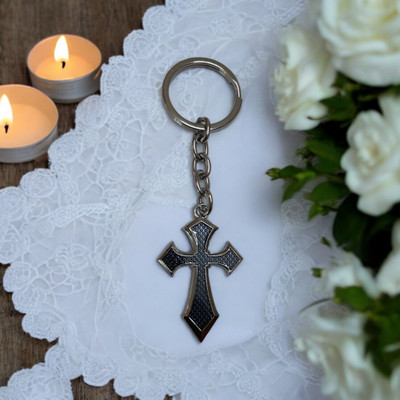 Mahatej Fashions Pack of 1 Jesus (Blue Colour) Key Chain
