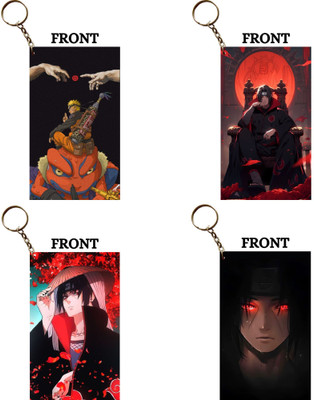 Hariyaali Enterprises LLP Naruto ITACHI UCHIHA THE MAN OF HIS WORD Unique Style 4 pcs Combo Key Chain