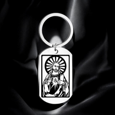 Shiv Jagdamba Religious Lord Jesus Christ Cross Keychain Pendant Shivkey2024134 Key Chain
