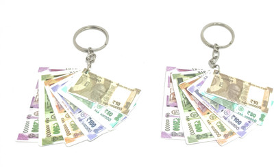 Key Era Indian Currency Note Set Of 2 Key Chain