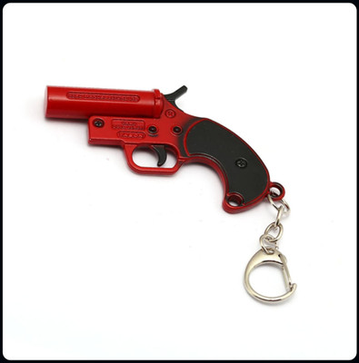 gtrp PUBG Red Flare Hand Gun-A Key Chain
