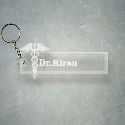 SY Gifts Doctor Logo Desigh With Kiran Name Key Chain