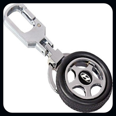 gtrp Honda Logo Type Premium Quality Rotating Wheel Tyre Keyring Metal Locking-A Key Chain