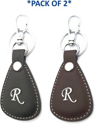 VS Club COMBO_R_LETTER_KEYCHAIN_BLACK_BROWN Key Chain