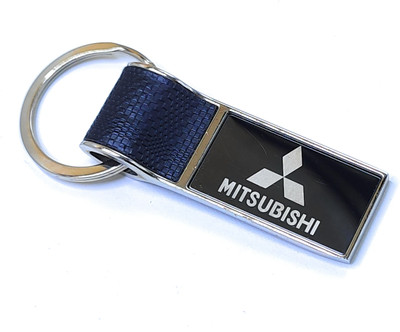 Jdp Novelty Premium Quality Car Metal Leather Rectangular Shape mmitsubitshii Key Chain