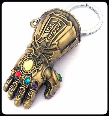 gtrp Keychain-key Chain-key-Thanos-Gauntlet-Power-Stone-Marvel-Metal-Gold-Old Key Chain